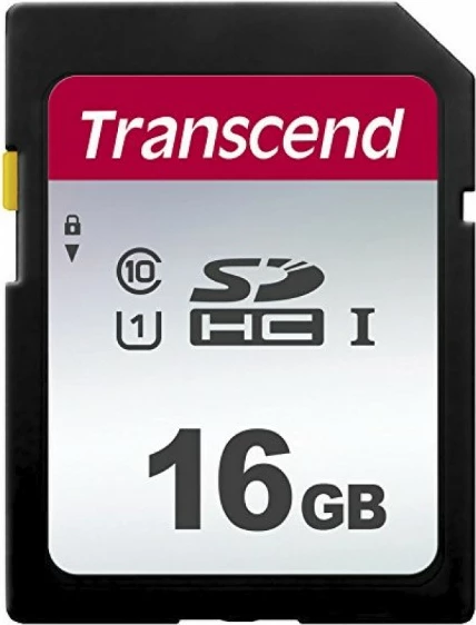 Kartelë SD Transcend 300S 16GB, Class 10, SDHC, e zezë