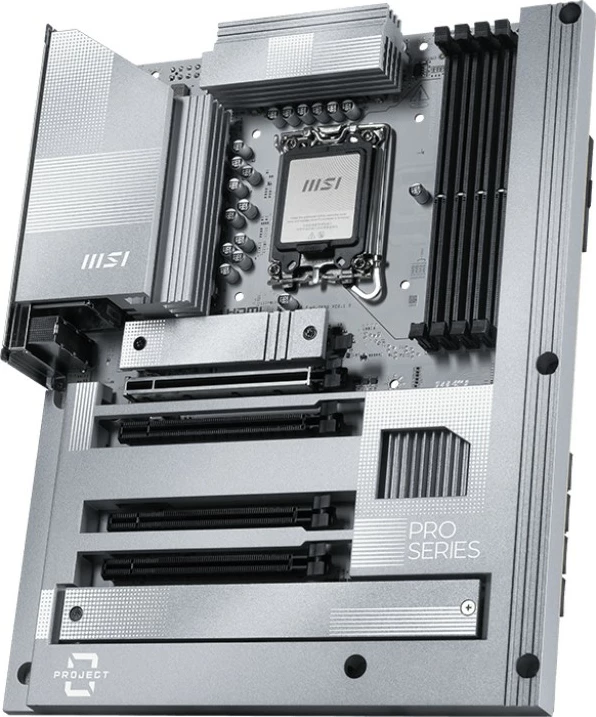 Pllakë amë MSI PRO Z890-S WIFI PZ, Intel, LGA 1851, 256 GB, DDR5-SDRAM, Argjendtë/Bardhë