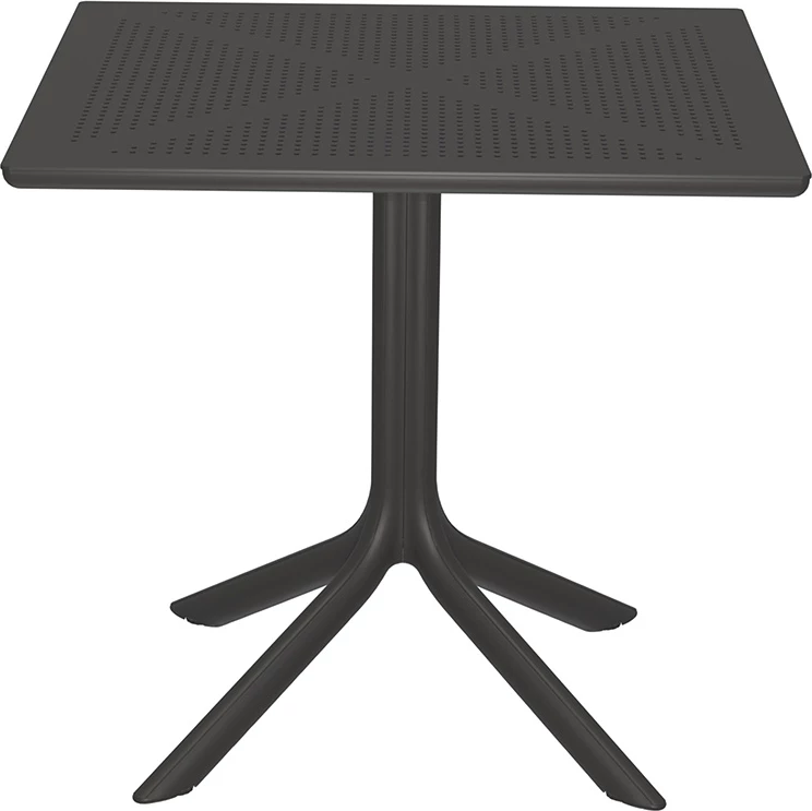 Tavolinë me karrige Groovy-Gentle set 5 copë PP ngjyrë e zezë 80x80x74,5cm