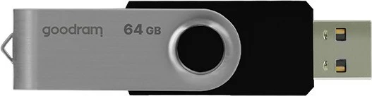 USB Goodram UTS2 64 GB USB Type-A 2.0, e zezë, argjend