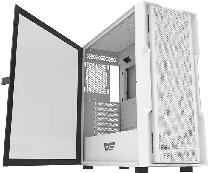 Kasë Darkflash DK431, Middle Tower, 4 ventilatorë ARGB, e bardhë