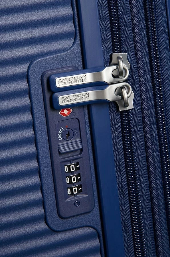 Valixhe mesatare American Tourister Soundbox, navy