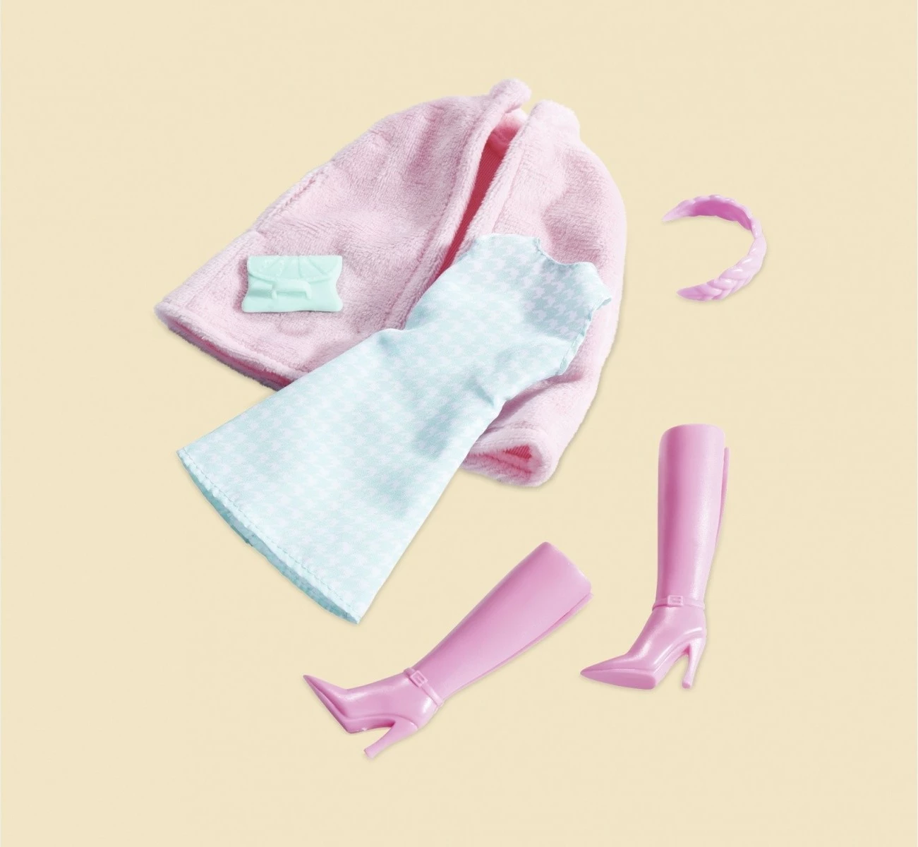 Kukull mode Simba Steffi Love, 29 cm, me mantel rozë dhe aksesorë