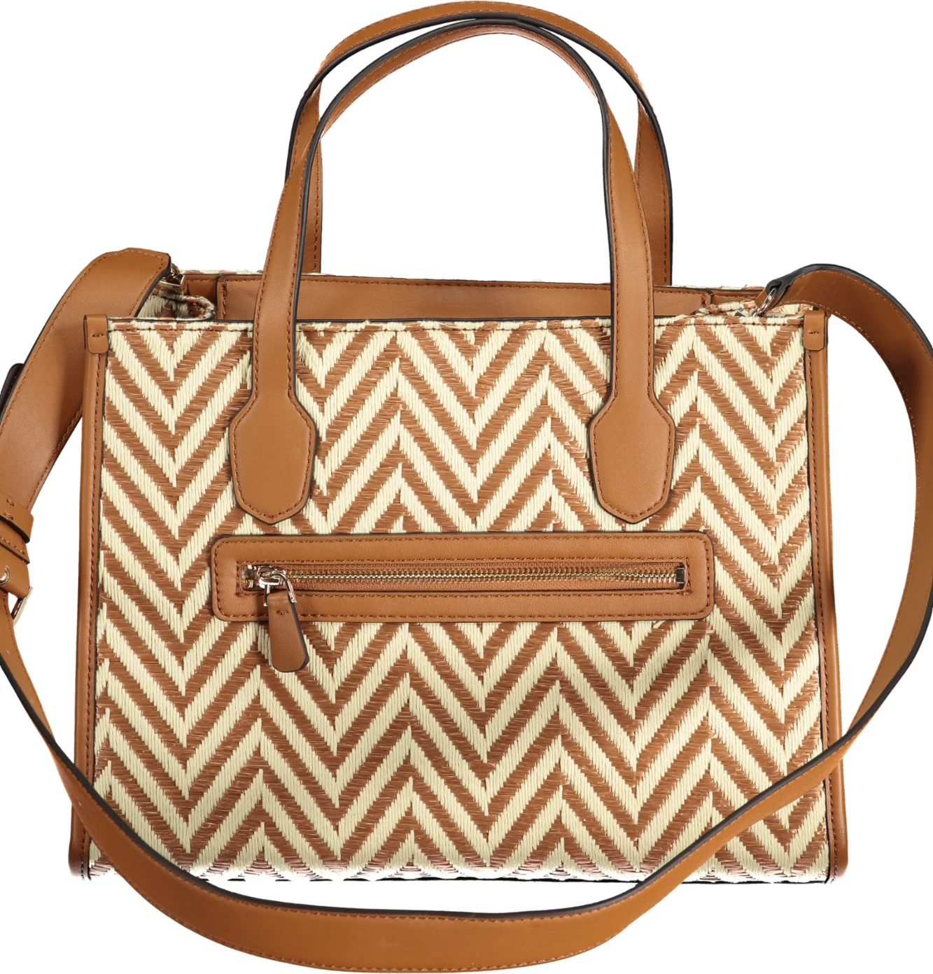 Çantë GUESS JEANS Silvana femra, kafe