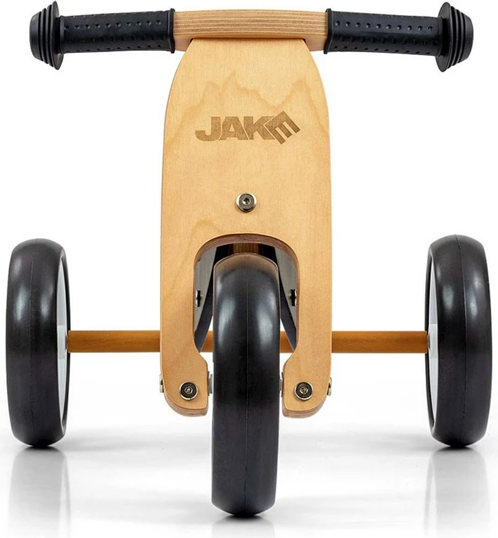 Bicikletë balancuese/Tricikel 2-në-1, Milly Mally, JAKE, rrota shkumë 7", ulëse e rregullueshme, ngarkesë 25 kg, e zezë