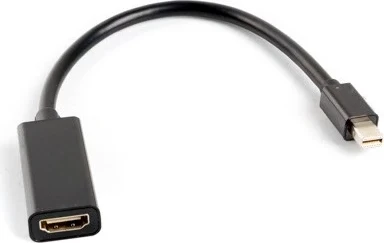 Përshtatës Lanberg AD-0005-BK, HDMI - Mini Display Port, 0.2m, i zi
