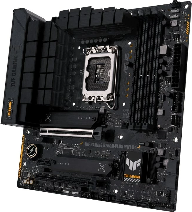Pllakë amë ASUS TUF GAMING B760M-PLUS WIFI D4, Intel B760, LGA 1700, micro ATX