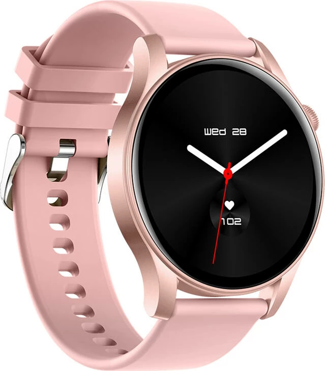 Smartwatch Colmi V73, 1.43" AMOLED, për iOS/Android, Rozë