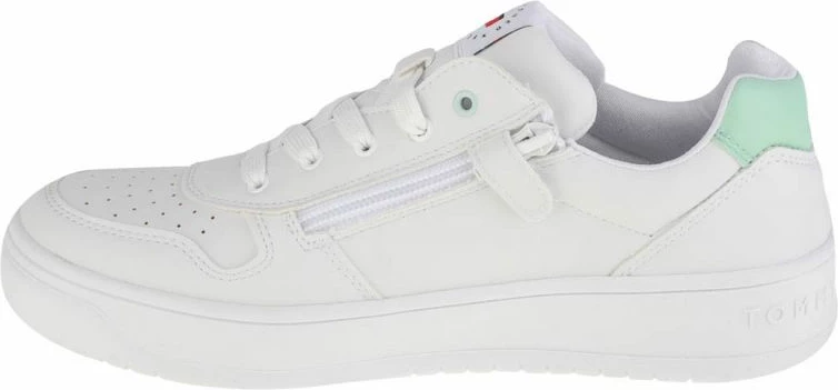 Atlete të ulëta me dantella Tommy Hilfiger për femra, të bardha