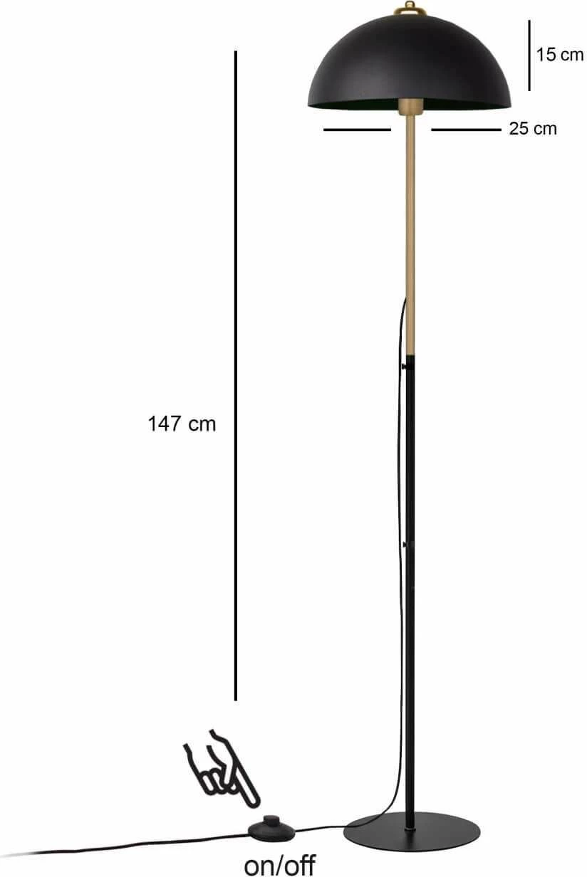 Llambë dyshemeje Opviq, e zezë, 241939