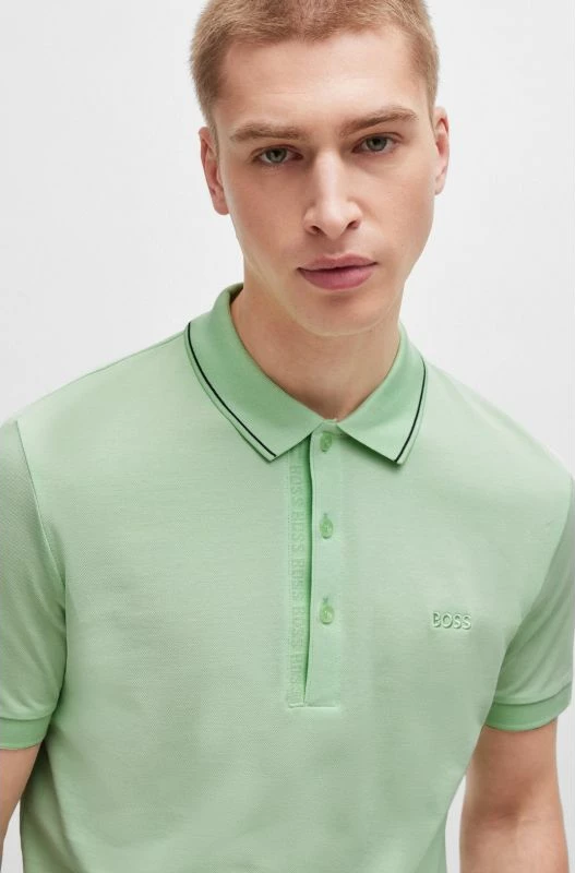 Maicë polo Boss meshkuj, e gjelbër
