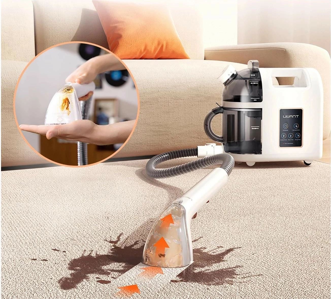 Pastrues me avull UWANT B200, i bardhë