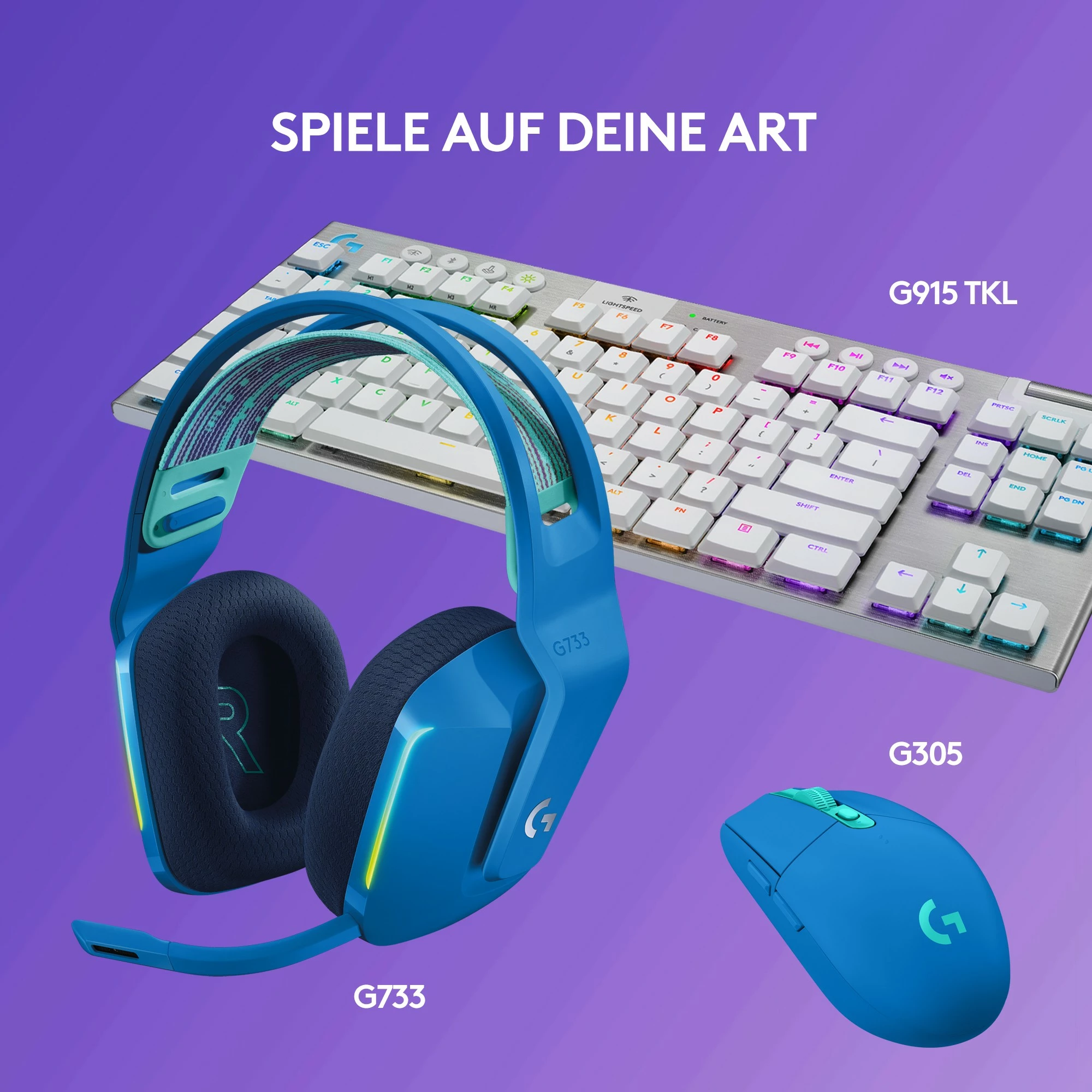 Kufje Logitech G733, pa tela, me ndriçim shumëngjyrësh