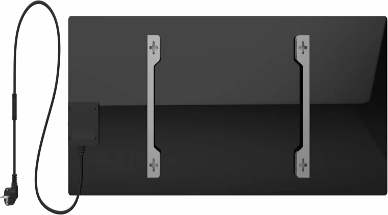 Ngrohës smart AENO Premium Eco AGH0004S 700W, xham i temperuar, infra të kuqe + konveksion, Wi‑Fi, LED display, prizë EU, i zi