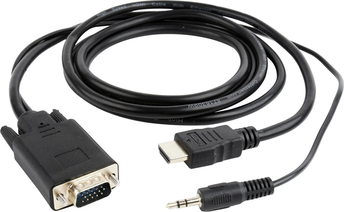 Përshtatës Gembird A-HDMI-VGA-03-6, e zezë 