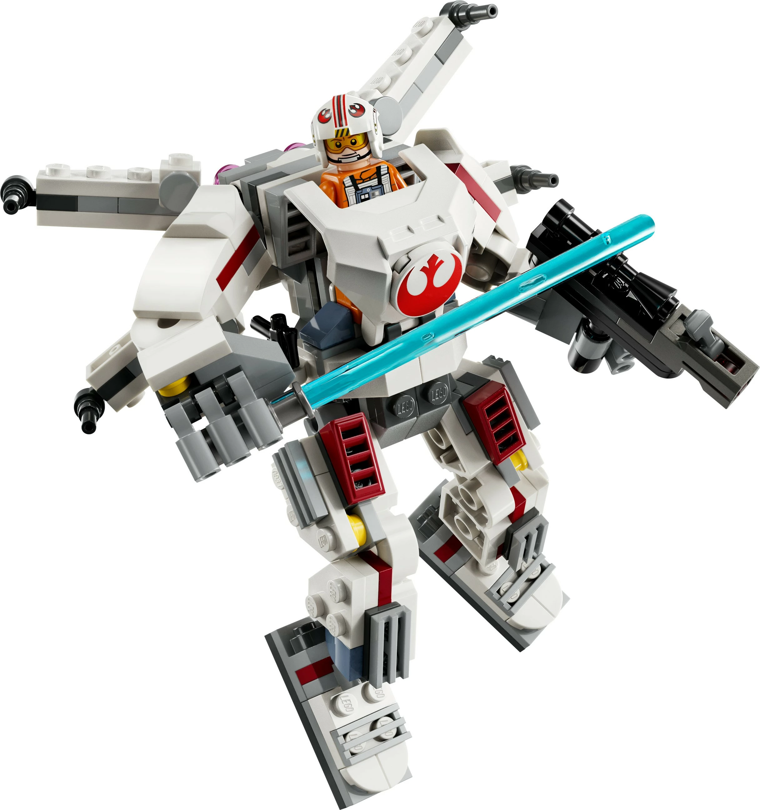 Set ndërtimi LEGO Star Wars Luke Skywalker X-Wing Mech 195 pjesë, shumëngjyrësh
