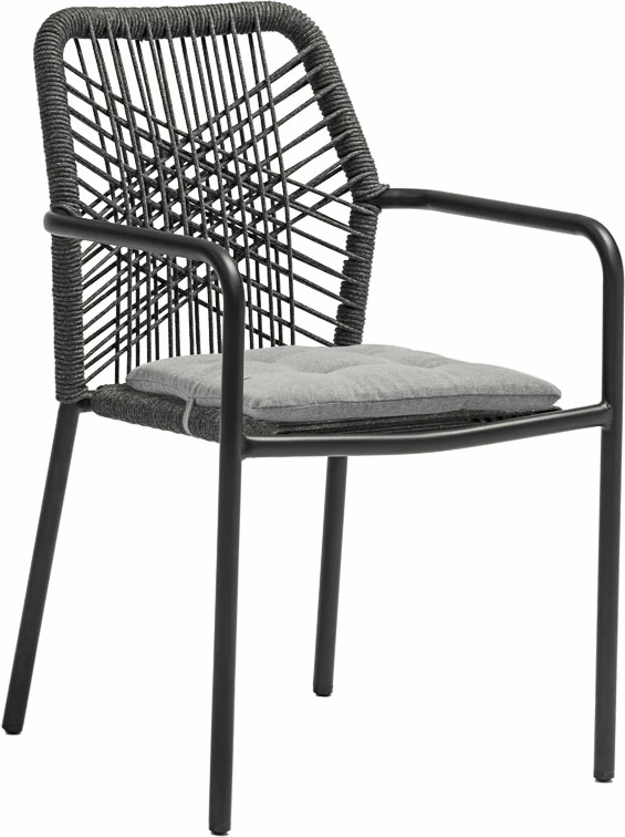 Karrige Kherson alumini, litar anthracite, jastëk gri