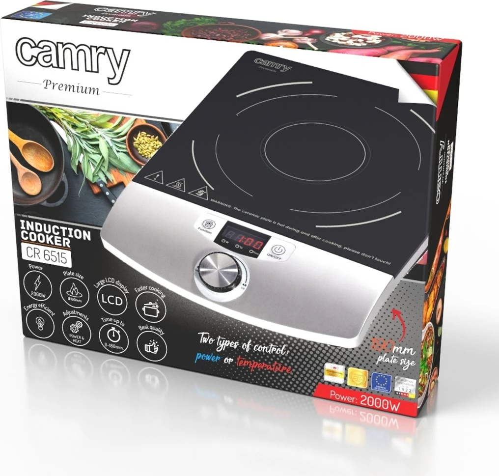 Sobë induksioni Adler CR 6515, 2000 W, e bardhë