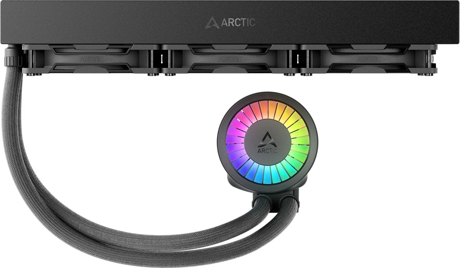 Ftohës uji për procesor ARCTIC Liquid Freezer III Pro 360 A-RGB, 3 ventilatorë 12cm, A-RGB, i zi