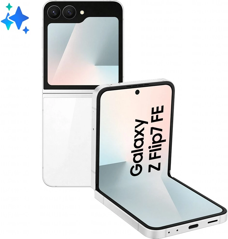 Celular Samsung Galaxy Z Flip7 FE, 6.7", 5G, 8 GB RAM, 256 GB, Bardhë
