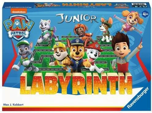 Lojë tavoline Ravensburger Paw Patrol Junior Labyrinth, për fëmijë, 2-4 lojtarë, shumëngjyrëshe