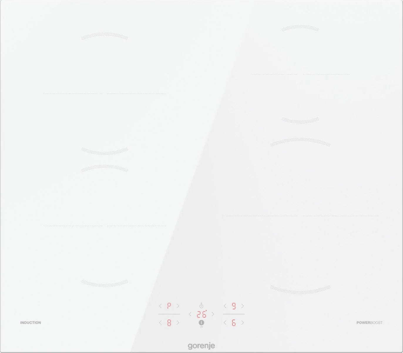 Pllakë gatimi me induksion Gorenje GI6401WSC, 4 zona, e bardhë