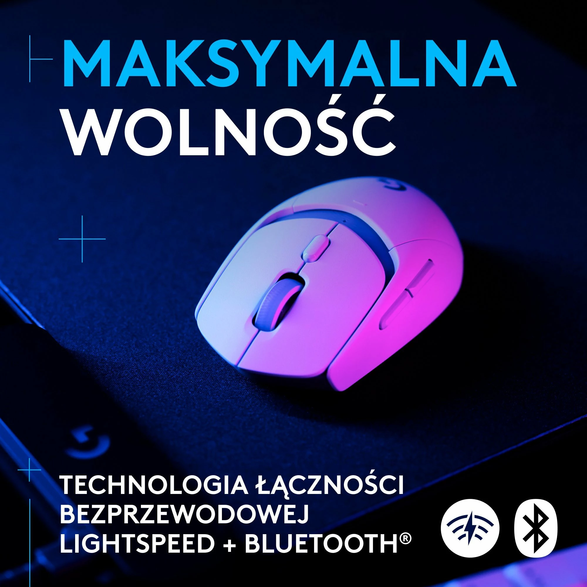 Maus Logitech G309 LIGHTSPEED 910-007207, Wireless 2.4GHz/Bluetooth/USB, HERO 25K 25600 DPI, 6 butona, 86 g, i bardhë