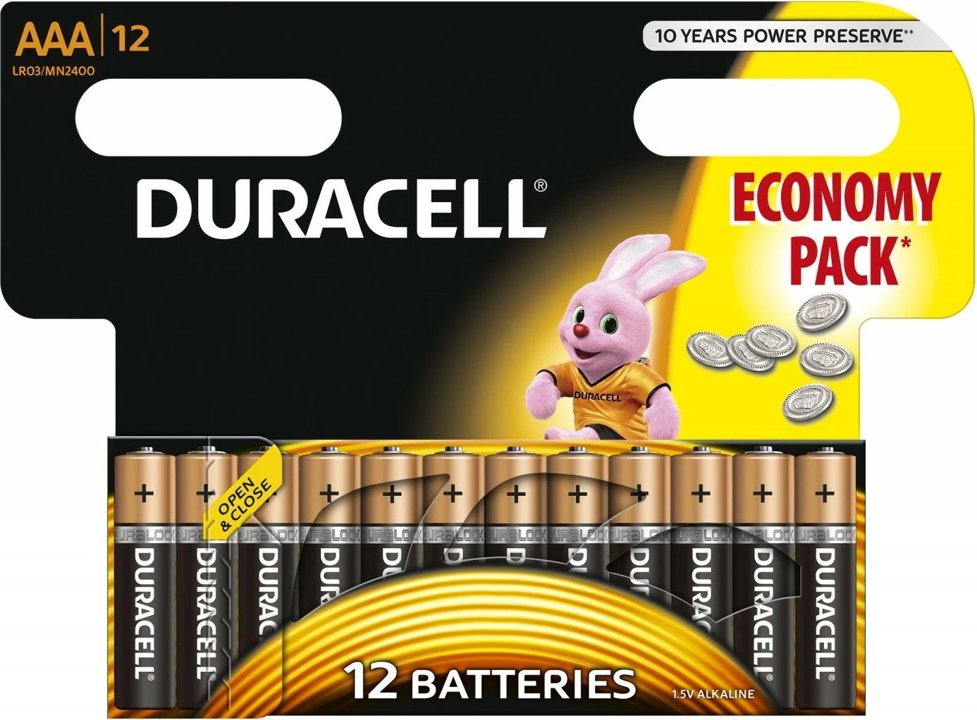 Bateri Duracell AAA, alkaline, paketim 12 copë