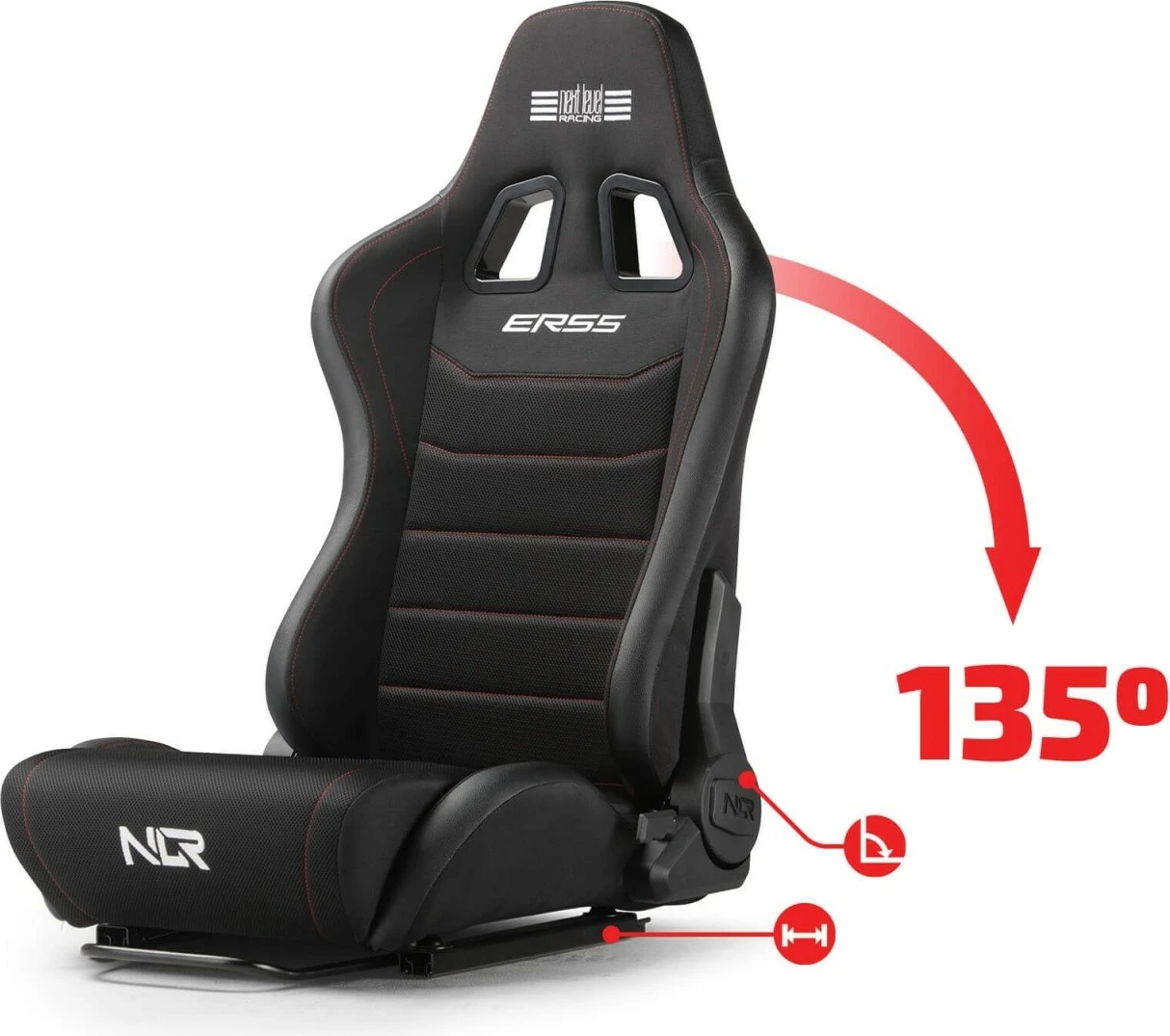 Fotel garash Next Level Racing ERS5 Elite Fabric Mesh, i zi