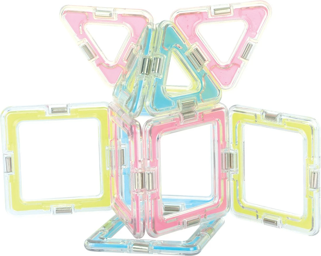 Set lodrash magnetike Magformers Glowing Craft 20 elemente, që ndriçojnë në errësirë