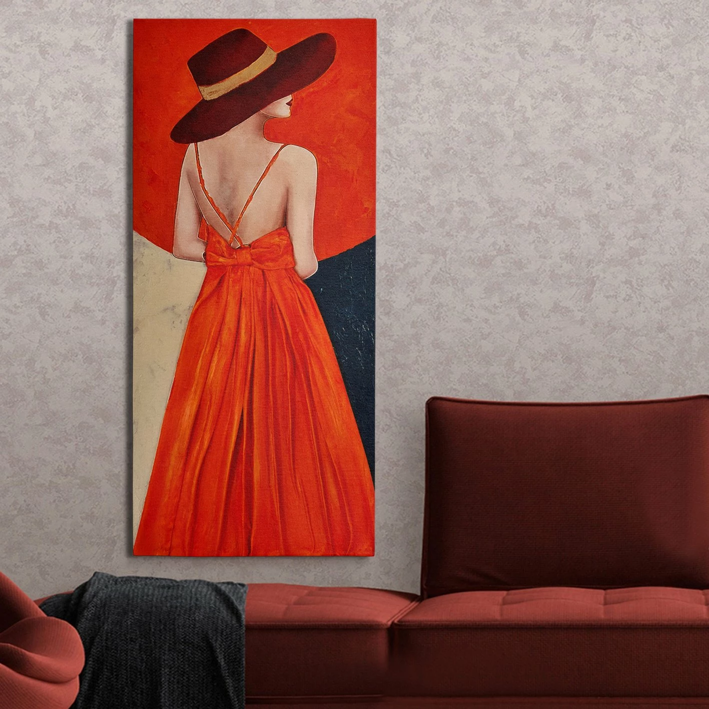 Pikturë dekorative me vaj, Wallity, OPL2002214282 - 60140, shumëngjyrëshe, 60x140cm