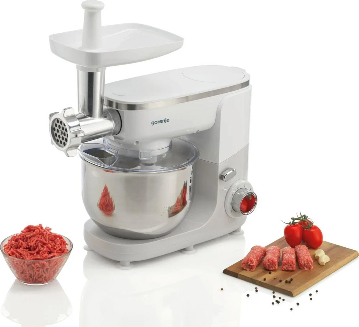 Robot planetar Gorenje MMC1005W, 1000 W, 4.8 L, Bardhë