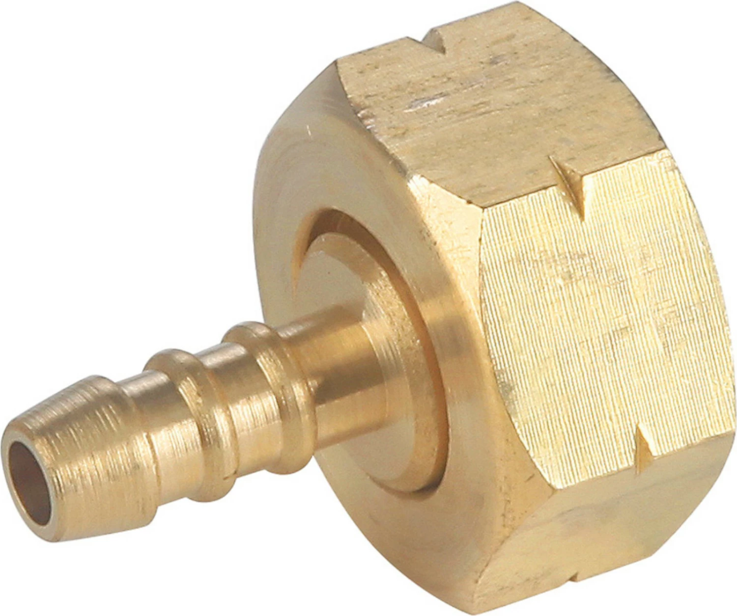Adapter reduktues për bombol gazi Meva UI410, 21.8mm LH në zorrë gazi 8x15mm, bronz