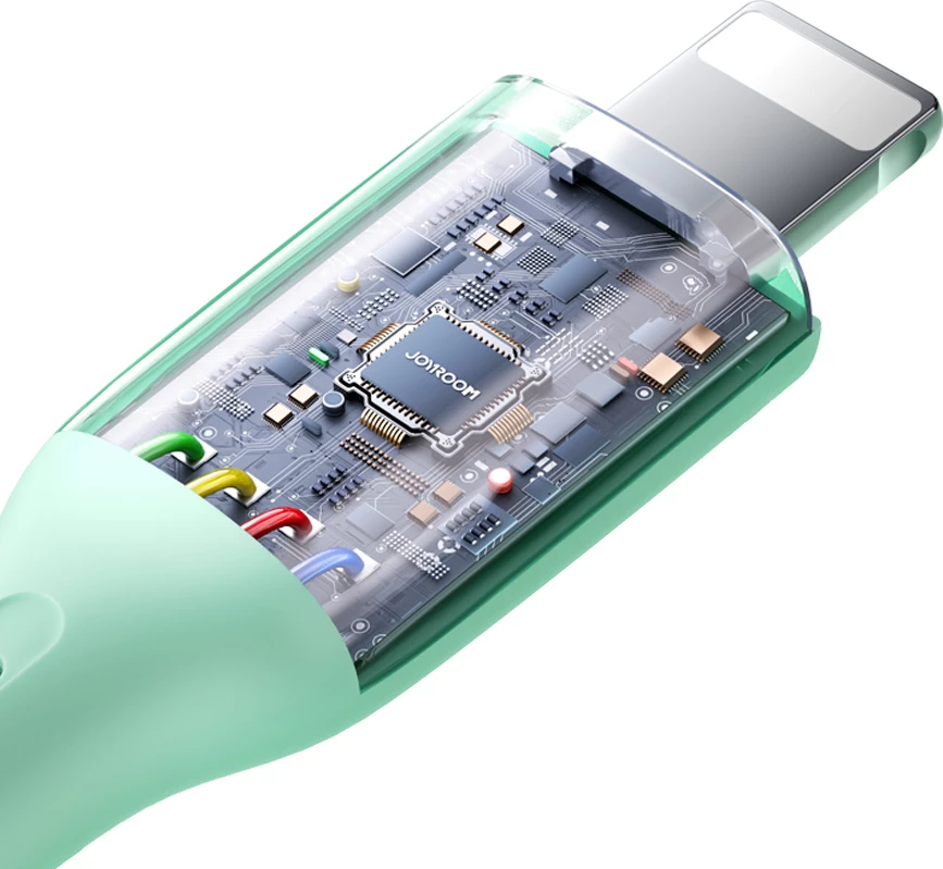 Kabllo Joyroom Multi-Color Series S-A34, USB-A në Lightning, 1m, 3A, e gjelbër