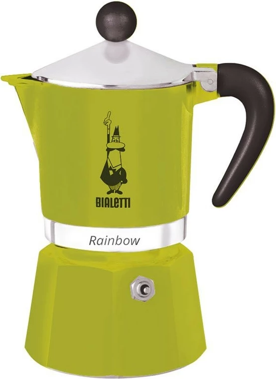 Mokë Bialetti Rainbow, 0.06 L, Alumini, Termoplastik, Gjelbër