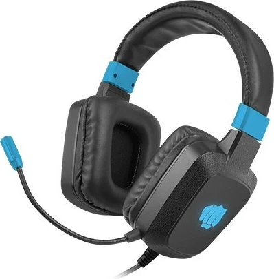 Kufje FURY NFU-1584, me kabllo, për lojëra, e zezë, blu