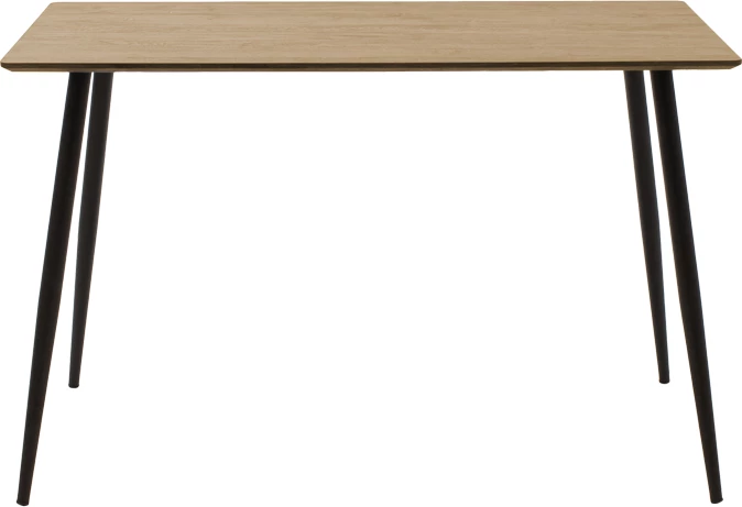 Set tavoline me karrige, Aurora-Cuba, MDF, ngjyrë e zezë-sonoma, 120x70x76cm, 5 pjesë