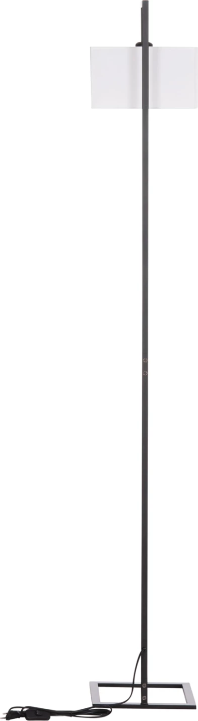 Llambë dyshemeje BRANS, metal i zi, kapak PVC i bardhë, FH7532.11, 25x33x170cm