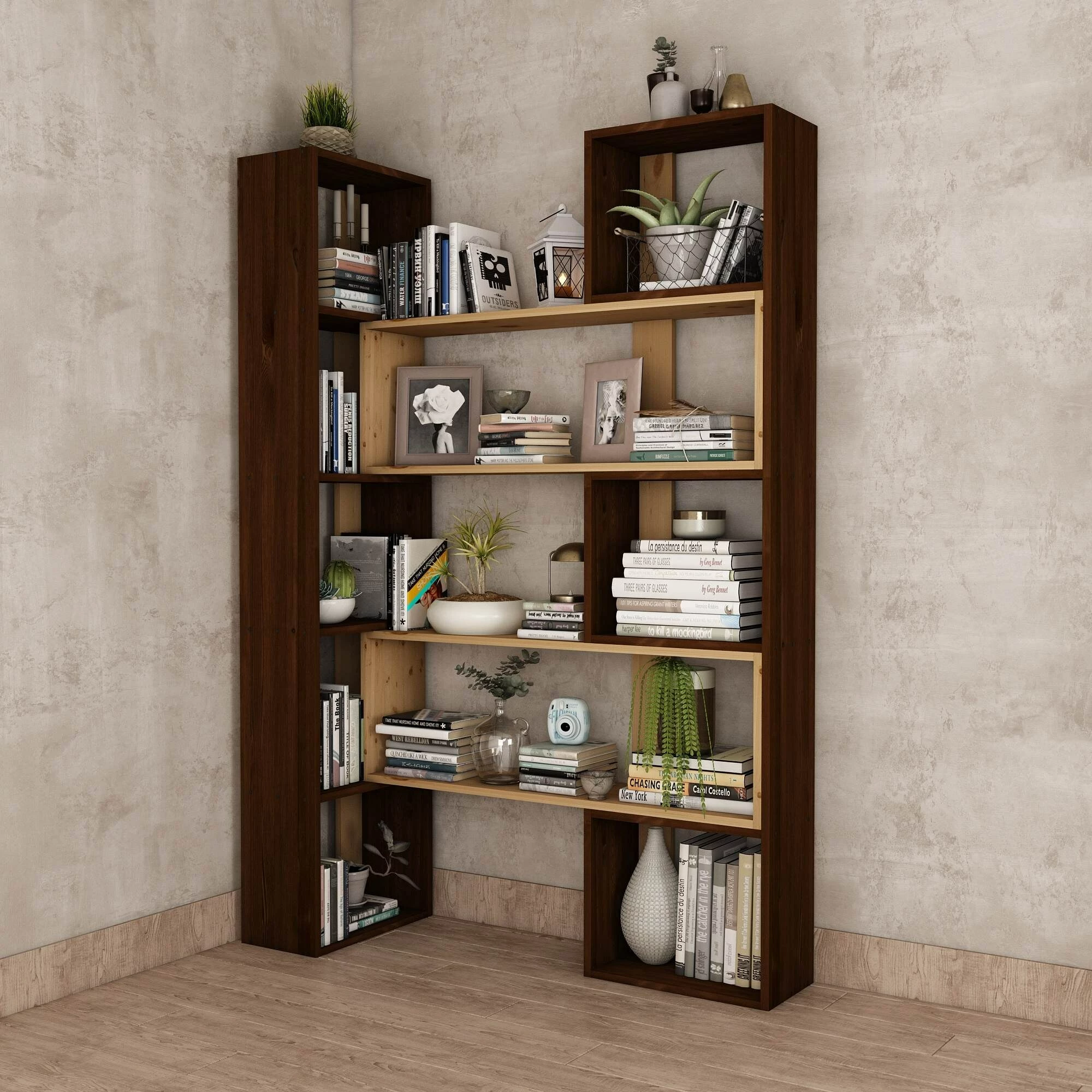 Raft librash Skye Decor, ngjyrë arre, CPT6013-200