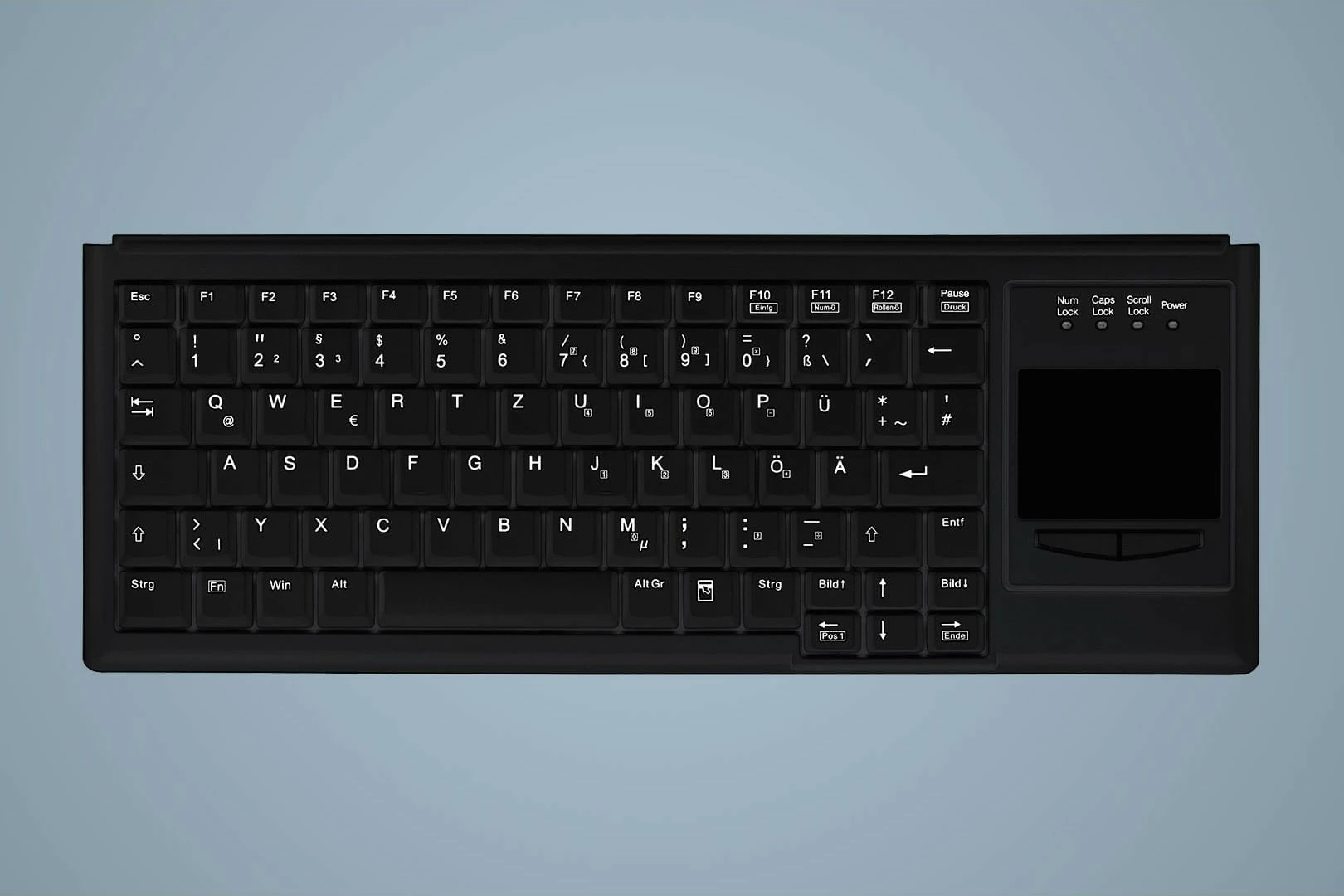 Tastierë Cherry AK-4400-G me touchpad, PS/2, QWERTZ, e zezë