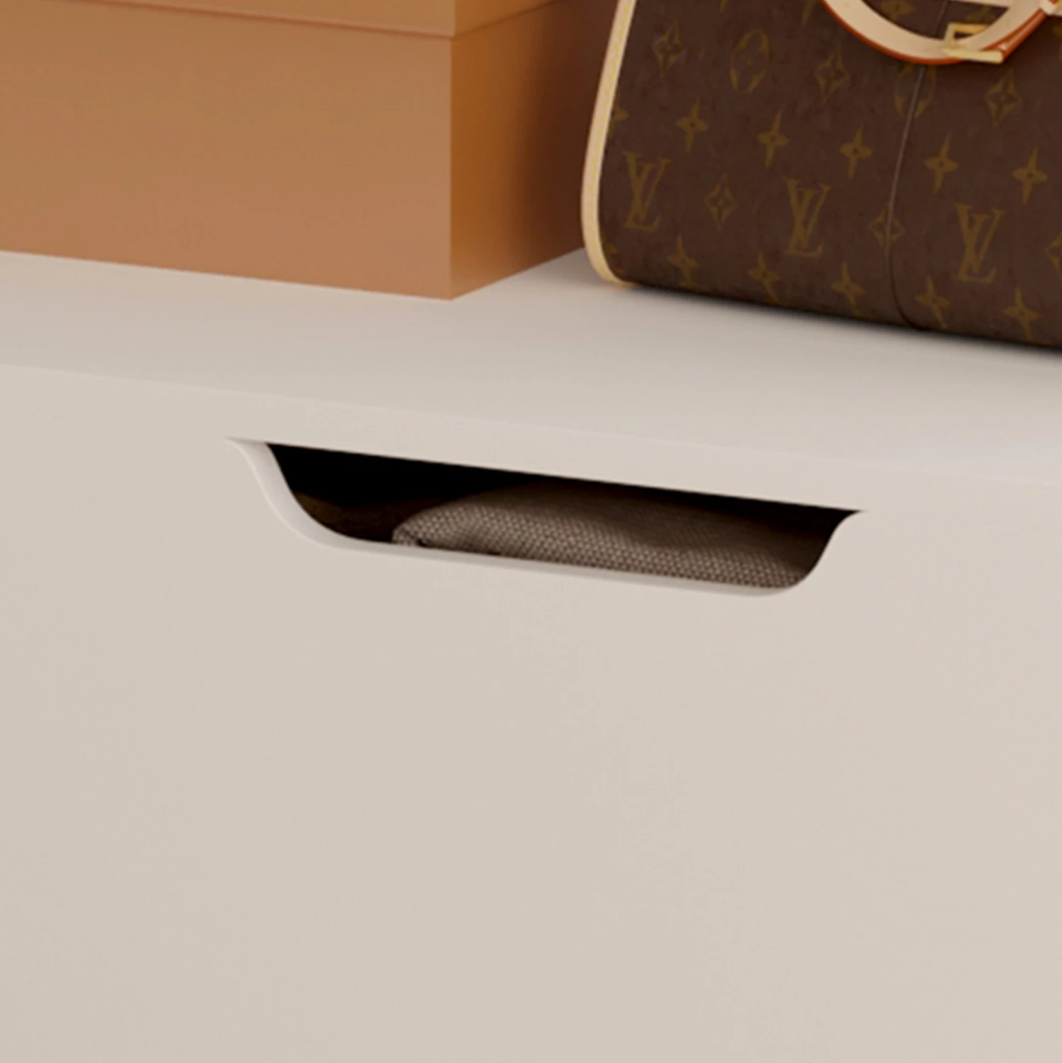 Mobilje për hyrje KAYLOR FH2475.03 me varëse dhe hapësirë ruajtjeje-MDF në të bardhë 93x34x180Hcm