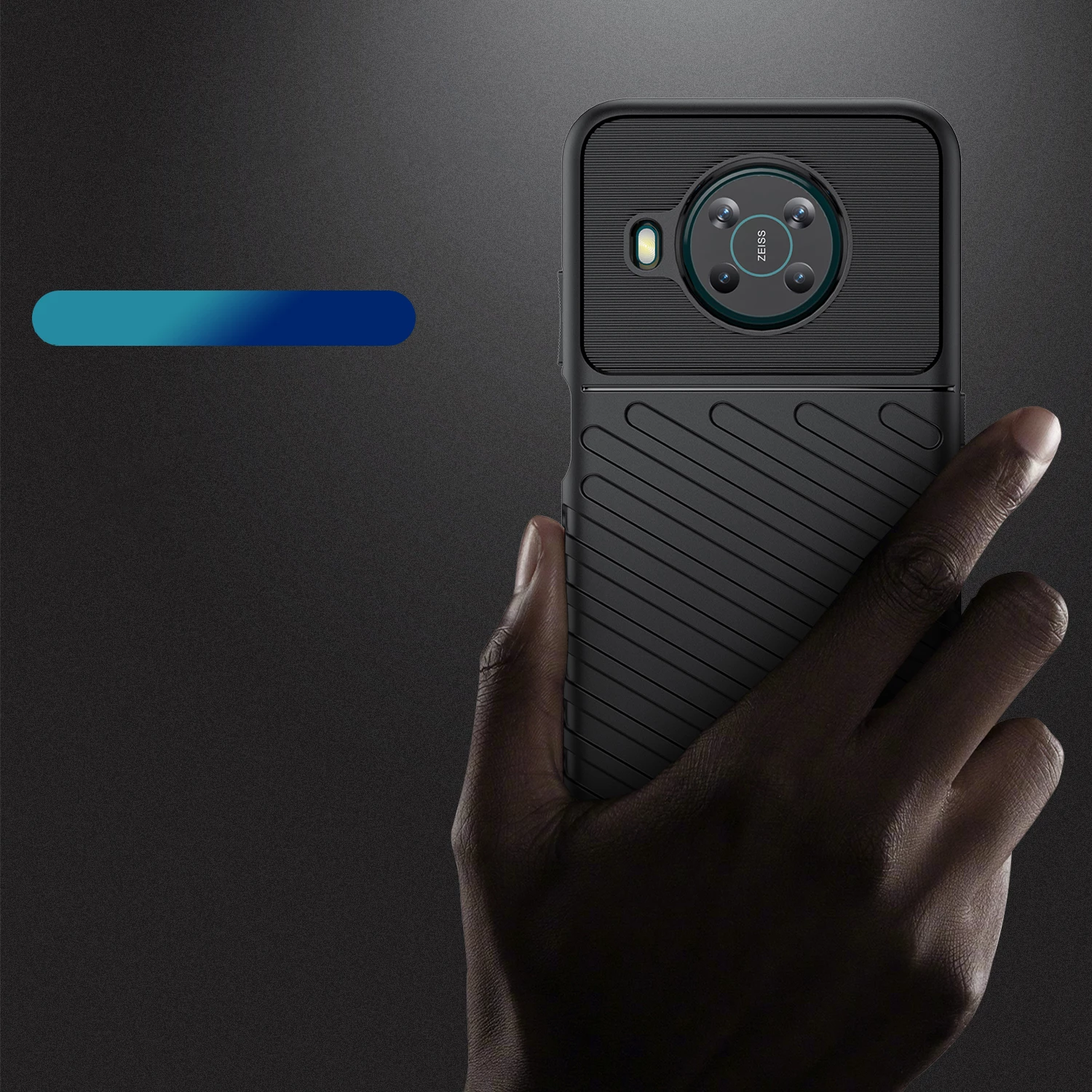 Mbështjellës Hurtel Thunder Case për Nokia X100, i zi