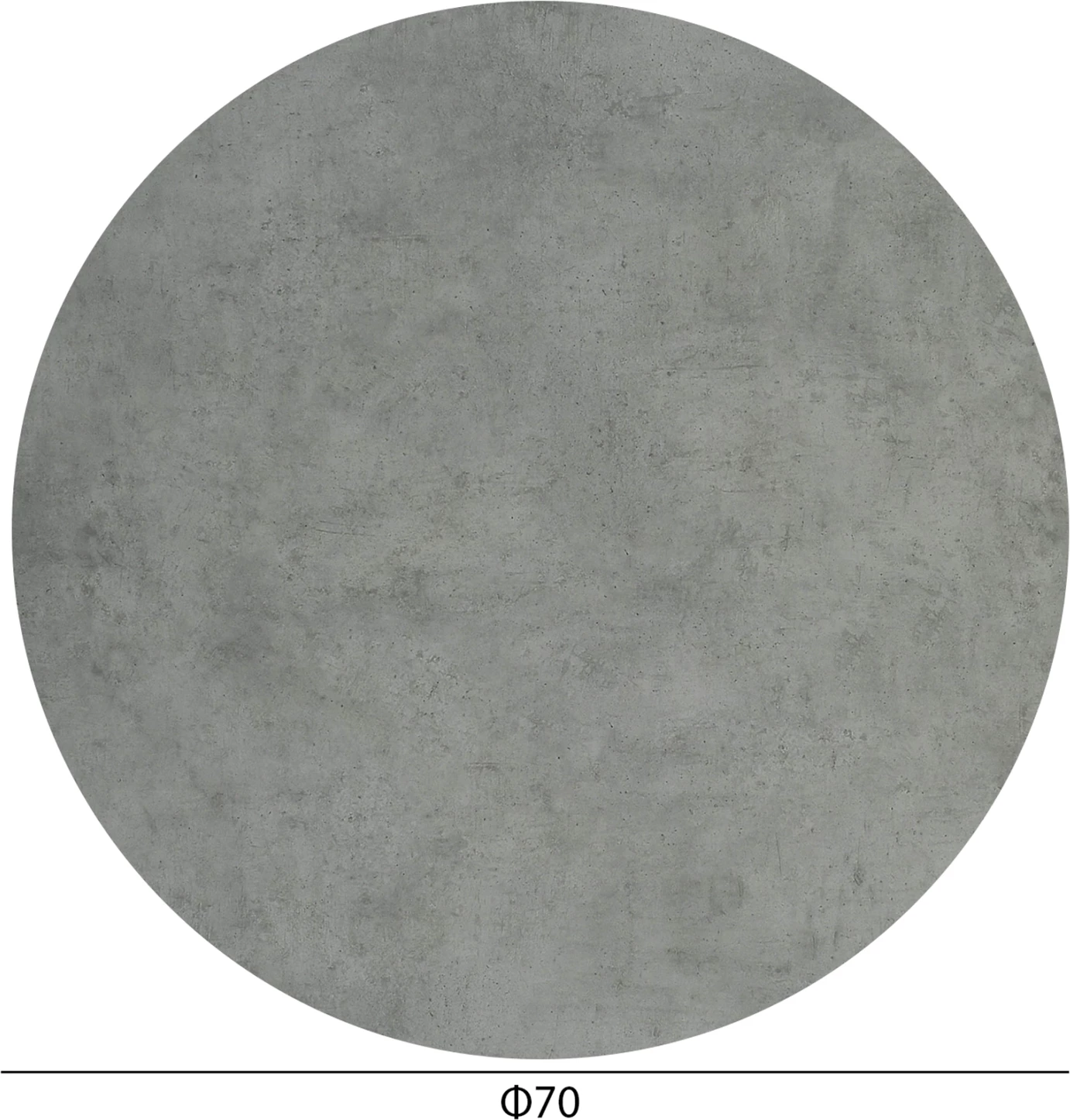 Sipërfaqe tavoline rrethore, ngjyrë çimento, HPL FH5842.32, 70cm