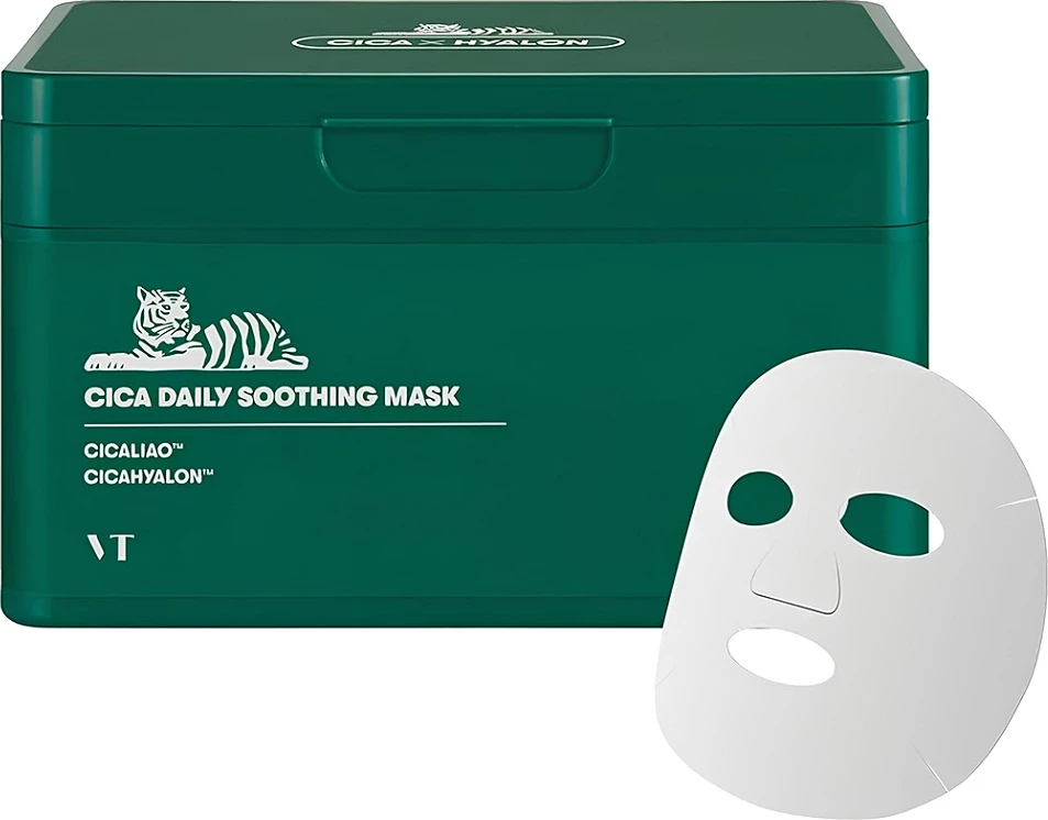 Maskë fytyre për femra VT Cosmetics Cica Daily Soothing Mask, 30 copë