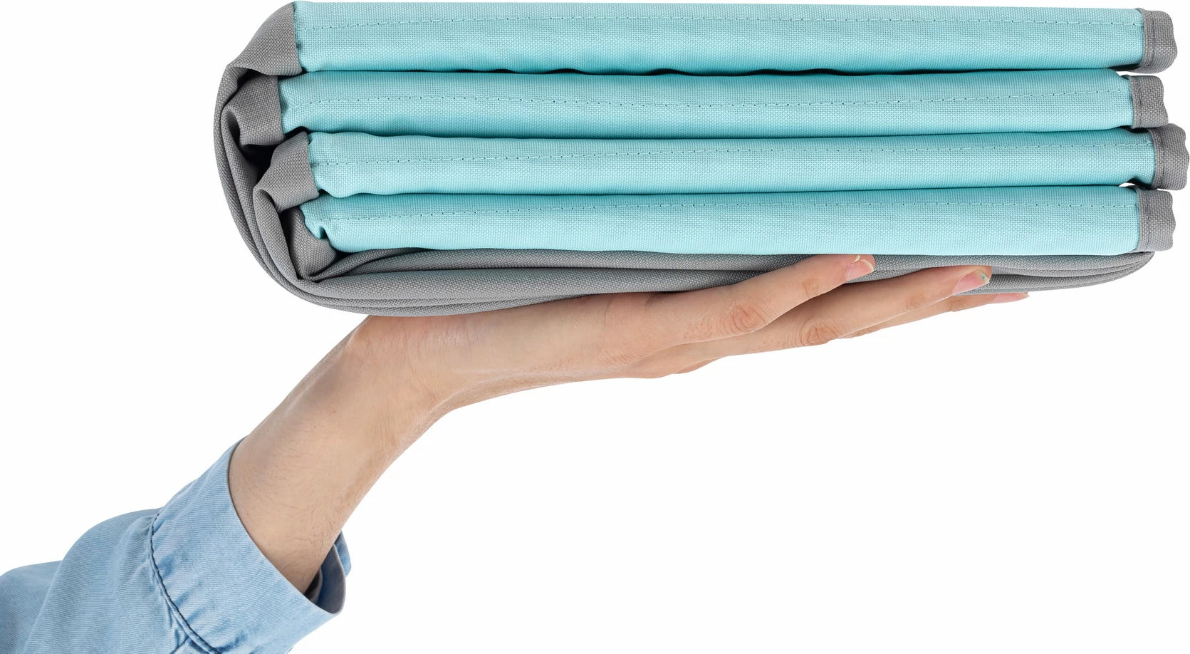 Pishinë topash palosëse me topa, ngjyrë mint, 90 copë