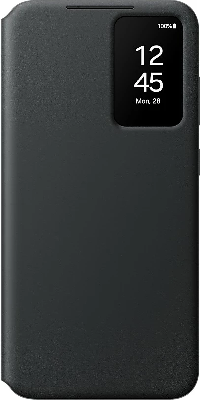 Mbështjellës Samsung Smart View Case për Galaxy S24+, wallet case, e zezë
