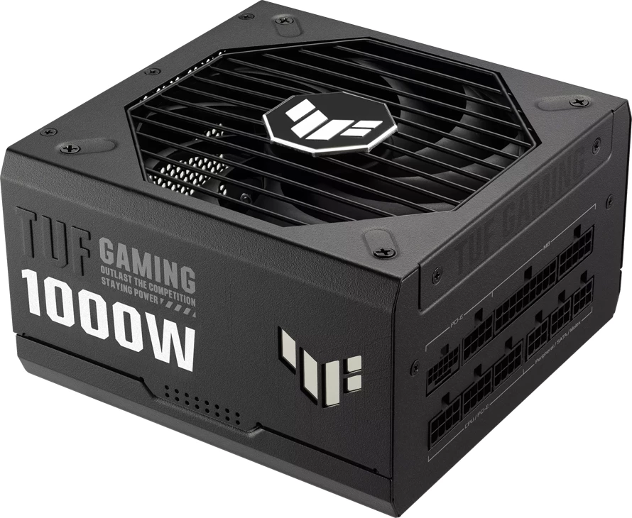 Furnizues rryme ASUS TUF Gaming 1000W 80 Plus Gold, ATX 3.0, plotësisht modular, 12VHPWR, i zi