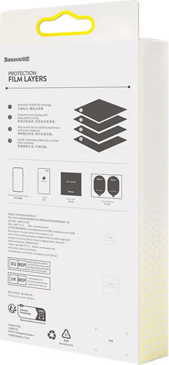 Mbështjellës xhami i fortë Baseus për Samsung S23, Transparent