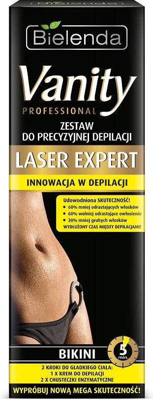 Krem për depilim për femra Bielenda Vanity Professional Laser Expert Set bikini 100ml