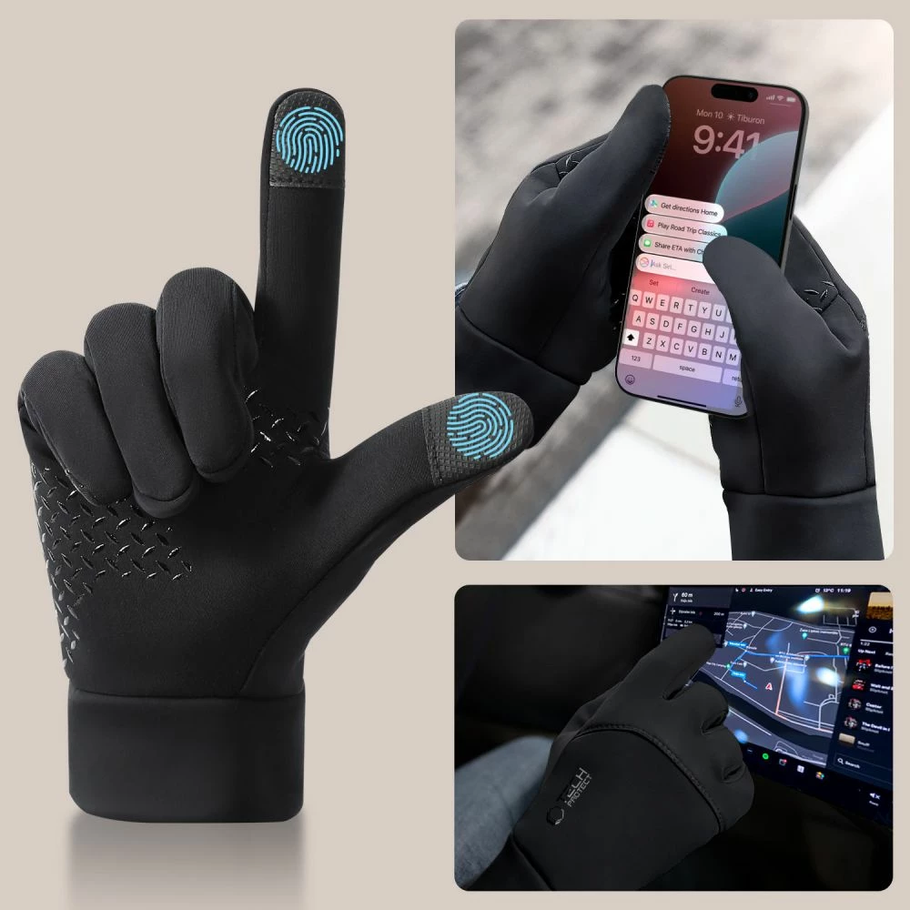 Doreza Tech-Protect WG01 me touch tips, të zeza, M